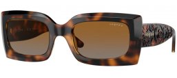 Gafas de Sol - Vogue eyewear - VO5526S - W656T5  DARK HAVANA // BROWN GRADIENT GREY POLARIZED
