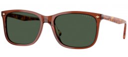 Sunglasses - Vogue eyewear - VO5618S - 32029A  TRANSPARENT BROWN // DARK GREEN POLARIZED