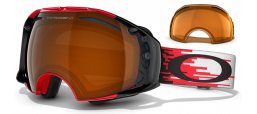 Masque de ski - Masques Oakley - AIRBRAKE OO7037 - 59-123 HYPERDRIVE RED BLACK IRIDIUM + PERSIMMON