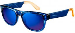 Lunettes de soleil - Carrera - CARRERA 5006 - 1UI (1G) CAMUFLAGE BLUE ORANGE // MULTILAYER BLUE