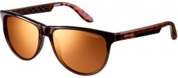 Sunglasses - Carrera - CARRERA 5007 - 0SZ (H0) BROWN YELLOW WHITE BLACK // BROWN MIRROR BROWN
