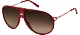 Lunettes de soleil - Carrera - CARRERA 55 - 34A (HA) BURGUNDY RUTHENIUM // BROWN GRADIENT