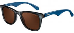 Sunglasses - Carrera - CARRERA 6000L/N - 2R1 (E4) GREY TRANSPARENT BLUE // BROWN