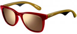 Sunglasses - Carrera - CARRERA 6000L/N - 2VB (VP) RED GREEN BLACK // GOLD MIRROR