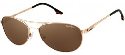 Sunglasses - Carrera - CARRERA 64 - 83O (SP) GOLD SHINY METAL // BRONZE POLARIZED