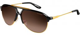 Sunglasses - Carrera - CARRERA 83 - 0RZ (HA) BLACK ANTIQUE GOLD // BROWN GRADIENT