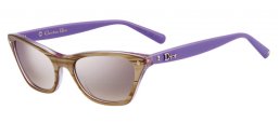 Lunettes de soleil - Dior - DIORHATUTAA - W6O (N5) BEIGE VIOLET // BROWN MIRROR GRADIENT