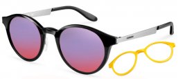 Sunglasses - Carrera - CARRERA 5022/S - 9C1 (4N) BLACK RUTHENIUM // GREEN RED MIRROR + YELLOW COVER