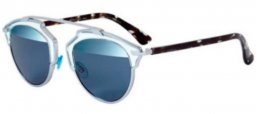 Sunglasses - Dior - DIORSOREAL - KLY (8N) TRANSPARENT LIGHT BLUE // LIGHT BLUE SEMI MIRROR