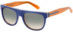 Gafas de Sol - Marc by Marc Jacobs - MMJ 386/S - FLT (DX) BLUE YELLOW ORANGE // DARK GREY GRADIENT