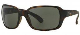 Sunglasses - Ray-Ban® - Ray-Ban® RB4068 - 894/58 MATTE HAVANA // GREEN POLARIZED