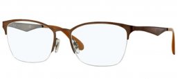 Lunettes de vue - Ray-Ban® - RX6345 - 2732 BRUSHED LIGHT BROWN ON GREY