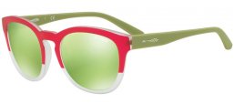 Sunglasses - Arnette - AN4230 CUT BACK - 24228N MATTE BORDEAUX MATTE CRYSTAL // LIGHT GREEN MIRROR GREEN