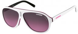 Sunglasses - Carrera - CARRERA 38 - 8YP (FF) WHITE BLACK FUCSHIA WHITE // GREY FUCHSIA GRADIENT