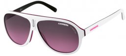 Lunettes de soleil - Carrera - CARRERA 38 - 8YP (FF) WHITE BLACK FUCSHIA WHITE // GREY FUCHSIA GRADIENT