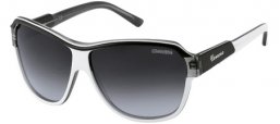 Sunglasses - Carrera - CARRERA 41 - 7HG (9O) BLACK WHITE GREY // DARK GREY GRADIENT