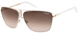 Lunettes de soleil - Carrera - CARRERA 43 - 8Q5 (81) SHINY GOLD WHITE // BROWN GREY GRADIENT