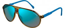 Gafas de Sol - Carrera - CHAMPION/RUBBER - 4OL (3U) MUD RUBBER BLUE // KAKI MIRROR BLUE