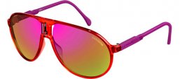 Sunglasses - Carrera - CHAMPION/RUBBER - 4OO (E2) CRYSTAL CYCLAMEN // PINK VIOLET GOLD MIRROR