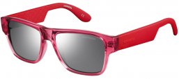 Lunettes Junior - Carrera Junior - CARRERINO 15 - KNV (SS) TRANSPARENT RED // GREY SILVER MIRROR