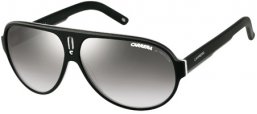 Sunglasses - Carrera - CARRERA 25 - WZF (IC) BLACK WHITE GREY // GREY GRADIENT MIRROR SILVER