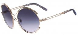 Sunglasses - Chloé - CE122S ISIDORA - 744 GOLD GREY // GREY BLUE GRADIENT