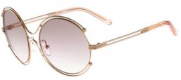 Sunglasses - Chloé - CE122S ISIDORA - 785 ROSE GOLD PEACH // LIGHT GREY GRADIENT