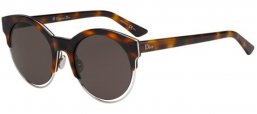 Sunglasses - Dior - DIORSIDERAL1 - J6A (NR) HAVANA PALLADIUM // BROWN GREY