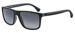 Sunglasses - Emporio Armani - EA4033 - 5229T3  BLACK GREY RUBBER // GREY GRADIENT POLARIZED