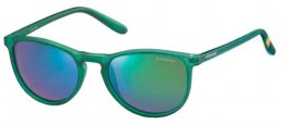 Gafas Junior - Polaroid Junior - PLD 8016/N - PVJ (K7) TRANSPARENT DARK GREEN // GREEN MIRROR POLARIZED