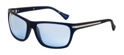 Lunettes de soleil - Police - S1802 DUST 2 - V97X AZUL OSCURO // AZUL DEGRADADO ESPEJADO EN PLATA