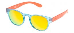 Lunettes de soleil - Police - S1945 EXCHANGE 2 - 715A TRANSPARENT AZURE SALMON // YELLOW MULTILAYER POLARIZED