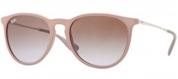 Lunettes de soleil - Ray-Ban® - Ray-Ban® RB4171 ERIKA - 600068 DARK RUBBER SAND // BROWN GRADIENT