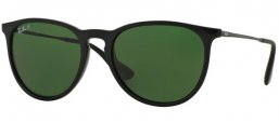 Lunettes de soleil - Ray-Ban® - Ray-Ban® RB4171 ERIKA - 601/2P BLACK // GREEN POLARIZED