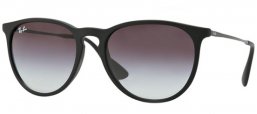 Sunglasses - Ray-Ban® - Ray-Ban® RB4171 ERIKA - 622/8G RUBBER BLACK // LIGHT GREY GRADIENT DARK GREY