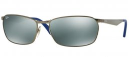 Gafas de Sol - Ray-Ban® - Ray-Ban® RB3534 ACTIVE LIFESTYLE - 029/40 MATTE GUNMETAL // GREEN MIRROR SILVER