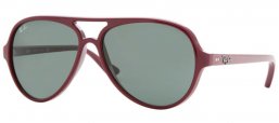 Gafas de Sol - Ray-Ban® - Ray-Ban® RB4125 CATS  5000 - 739 DARK RED // CRYSTAL GREEN