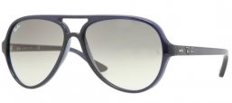 Lunettes de soleil - Ray-Ban® - Ray-Ban® RB4125 CATS  5000 - 806/32 BLUE VIOLET GLITTER // CRYSTAL GREY GRADIENT