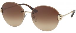 Sunglasses - Bvlgari - BV6091B - 278/13 PALE GOLD // BROWN GRADIENT
