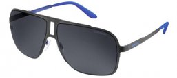 Sunglasses - Carrera - CARRERA 121/S - 003 (IR) MATTE  BLACK // GREY BLUE