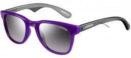 Gafas de Sol - Carrera - CARRERA 6000 - 2UV (IC) VIOLET GREY WHITE // GREY GRADIENT MIRROR SILVER