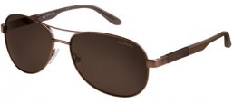 Sunglasses - Carrera - CARRERA 8019/S - TVL (SP)  METAL BROWN // BRONZE POLARIZED