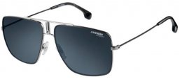 Lunettes de soleil - Carrera - CARRERA 1006/S - TI7 (IR) RUTHENIUM MATTE BLACK // GREY BLUE