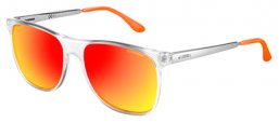 Sunglasses - Carrera - CARRERA 6011/S - BTY (ZP) OPAL WHITE RUTHENIUM // MULTILAYER ORANGE