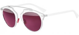 Sunglasses - Dior - DIORSOREAL - I18 (NW) SILVER WHITE // BURGUNDY SEMI MIRROR