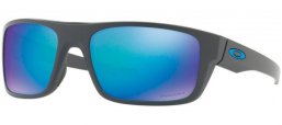 Lunettes de soleil - Oakley - DROP POINT OO9367 - 9367-06 MATTE DARK GREY // PRIZM SAPPHIRE POLARIZED