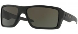 Lunettes de soleil - Oakley - DOUBLE EDGE OO9380 - 9380-01 MATTE BLACK // DARK GREY