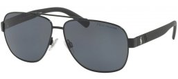Sunglasses - POLO Ralph Lauren - PH3110 - 926781 SEMISHINY BLACK // GREY POLARIZED
