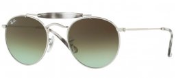 Sunglasses - Ray-Ban® - Ray-Ban® RB3747 - 003/A6 SILVER // GREY GREEN GRADIENT