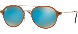 Gafas de Sol - Ray-Ban® - Ray-Ban® RB4287 - 604/B7 SHINY BROWN // BROWN GRADIENT DARK BROWN MIRROR